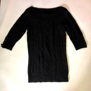 Charlotte Russe Wide Neck 3/4 Sleeve Sweater